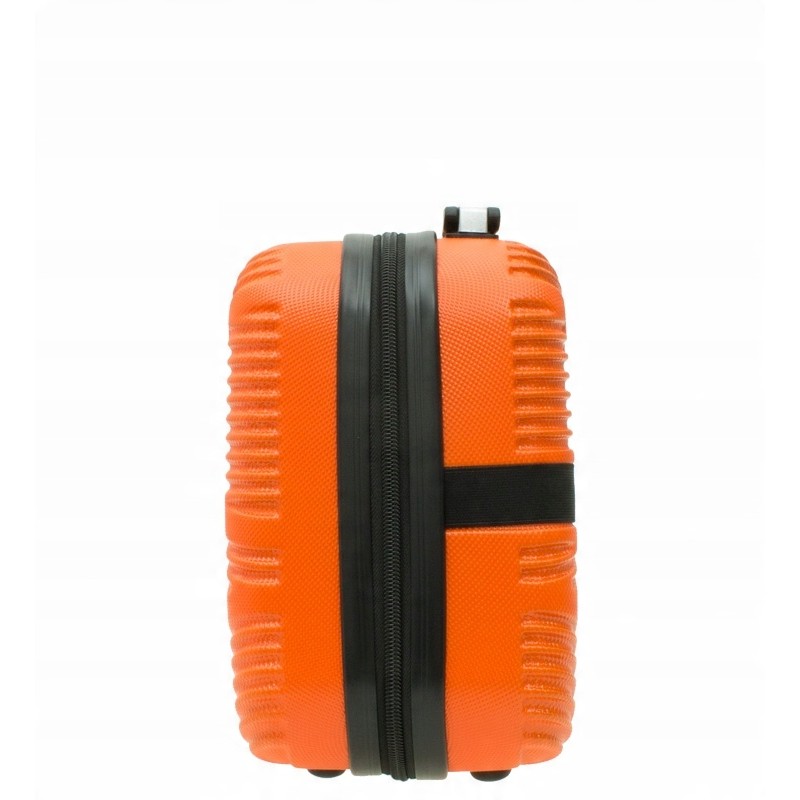 Zestaw -50 % Vip Collection mały kuferek podróżny ABS ORANGE 14L +portfel