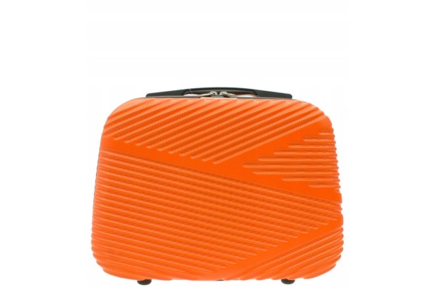 Vip Collection małą kosmetyczka podróżna ABS 14" MIAMI BEACH ORANGE 14L