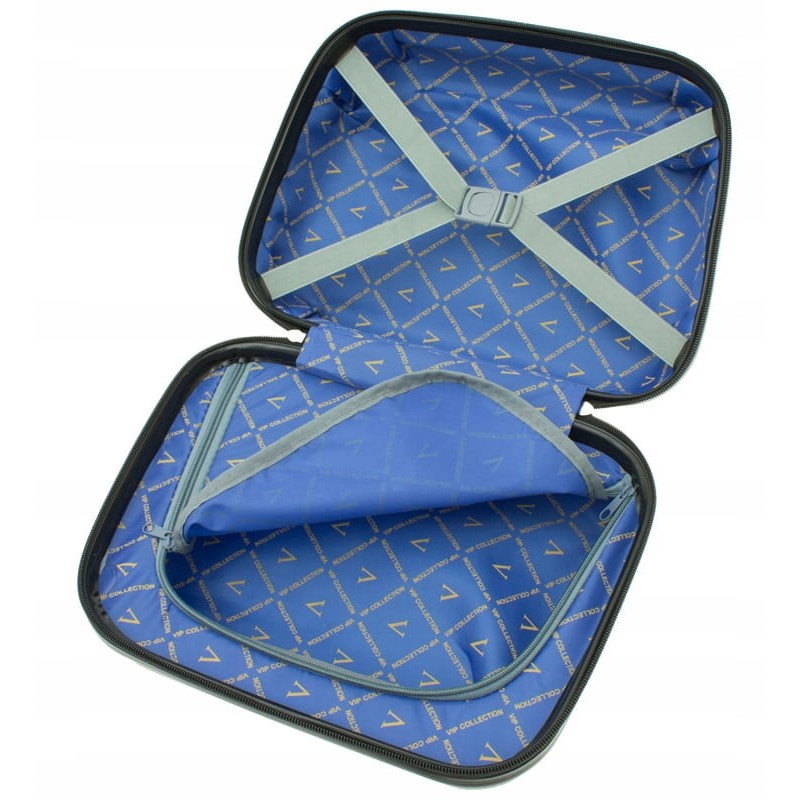 Vip Collection mała kosmetyczka podróżna ABS 14" MIAMI BEACH BLUE 14L
