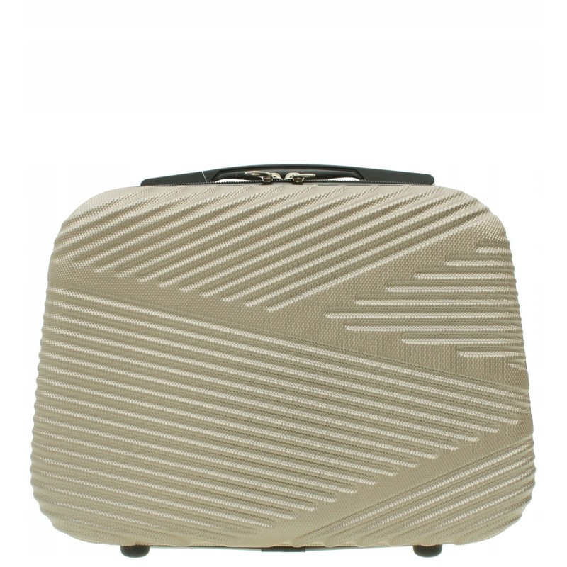 Vip Collection kosmetyczka podróżna ABS 14" MIAMI BEACH CHAMPAGNE 14L