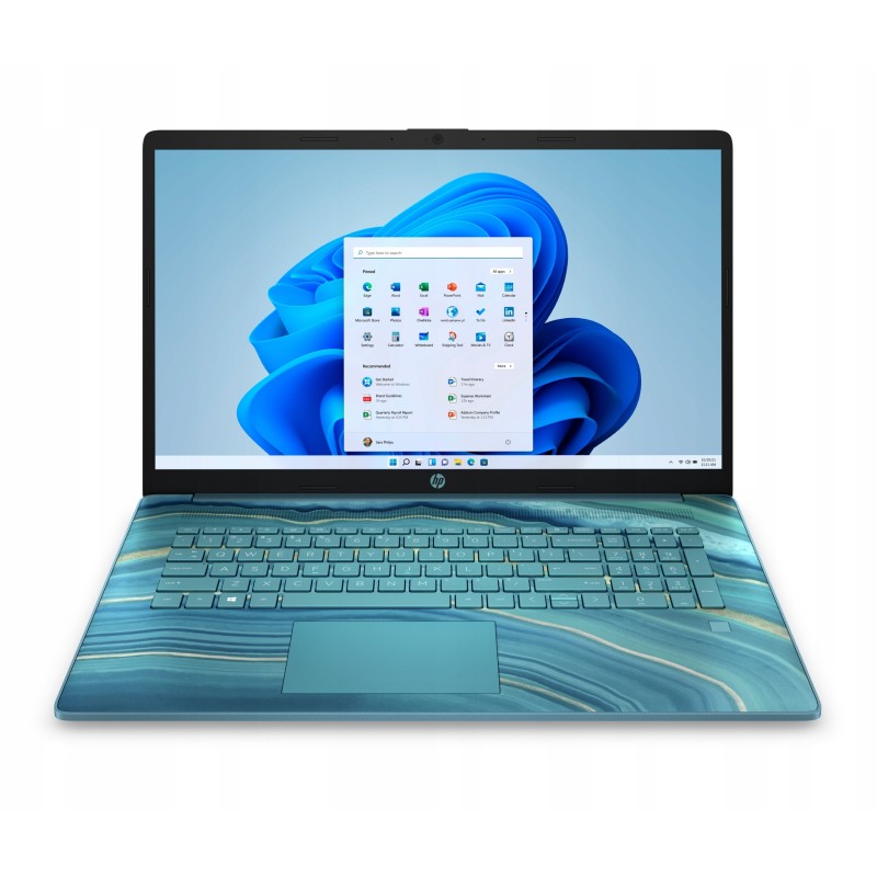 Laptop HP 17-cp0010ds / 601T0UA / AMD Ryzen 3 / 16GB / SSD 512GB / AMD Radeon / HD+ / Dotyk / Win 11 / Niebieski