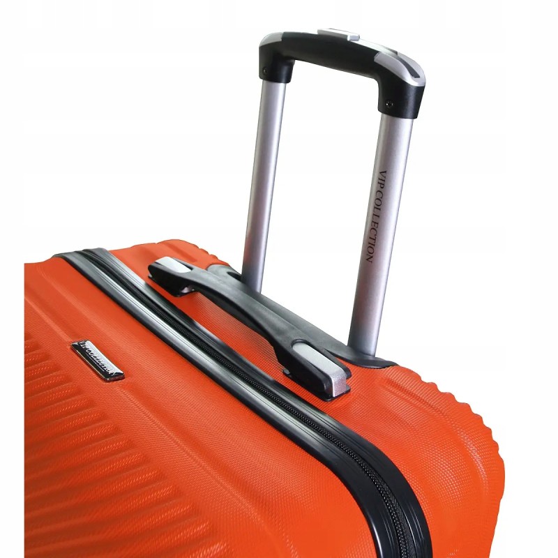 Walizka na kółkach ABS 1,9kg 34L mała walizka kabinowa podróżna ORANGE
