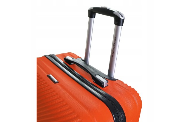 Walizka na kółkach ABS 1,9kg 34L mała walizka kabinowa podróżna ORANGE
