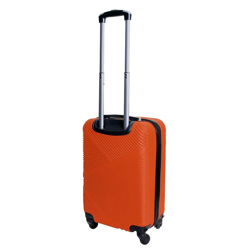 Walizka na kółkach ABS 1,9kg 34L mała walizka kabinowa podróżna ORANGE