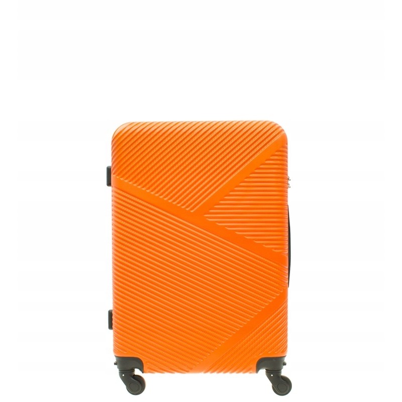 Walizka na kółkach ABS 1,9kg 34L mała walizka kabinowa podróżna ORANGE