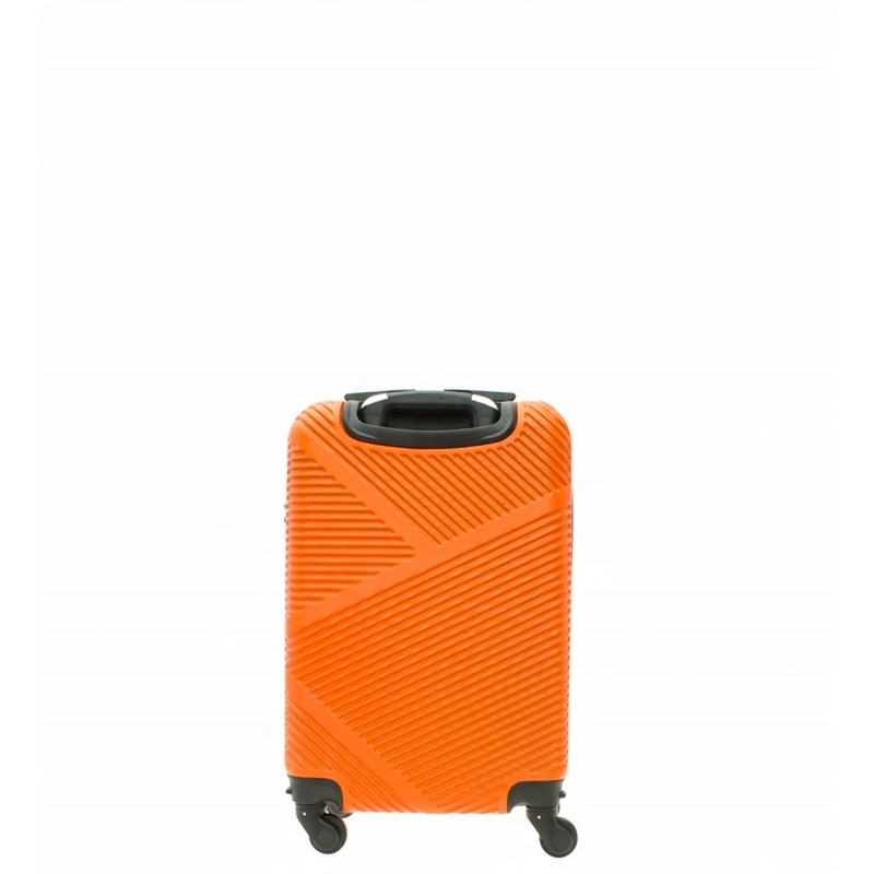 Walizka na kółkach ABS 1,9kg 34L mała walizka kabinowa podróżna ORANGE