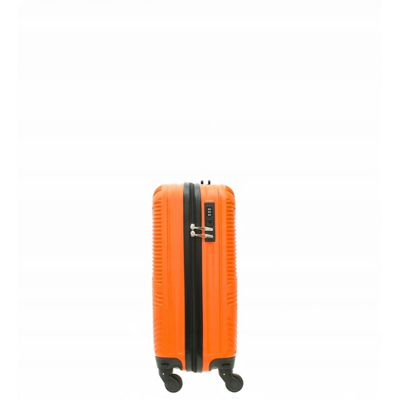 Walizka na kółkach ABS 1,9kg 34L mała walizka kabinowa podróżna ORANGE