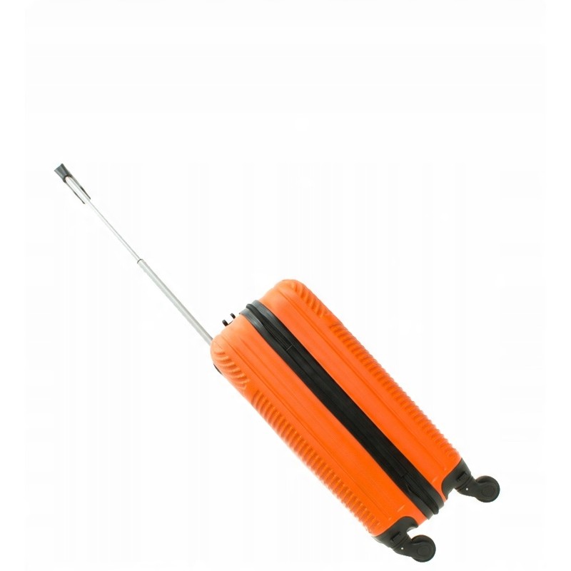 Walizka na kółkach ABS 1,9kg 34L mała walizka kabinowa podróżna ORANGE