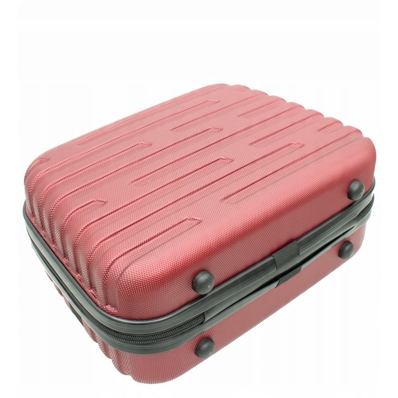 Vip Collection czerwony mały kuferek podróżny ABS 14 COSTA BRAVA 14L