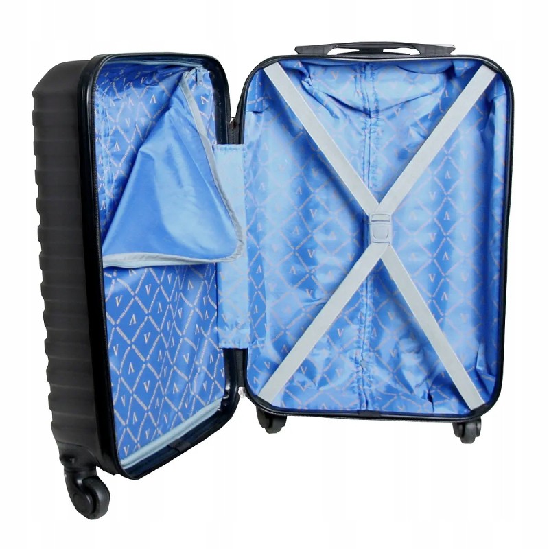 Walizka na kółkach ABS 1,9kg mała walizka kabinowa podróżna VIP grafit 34L