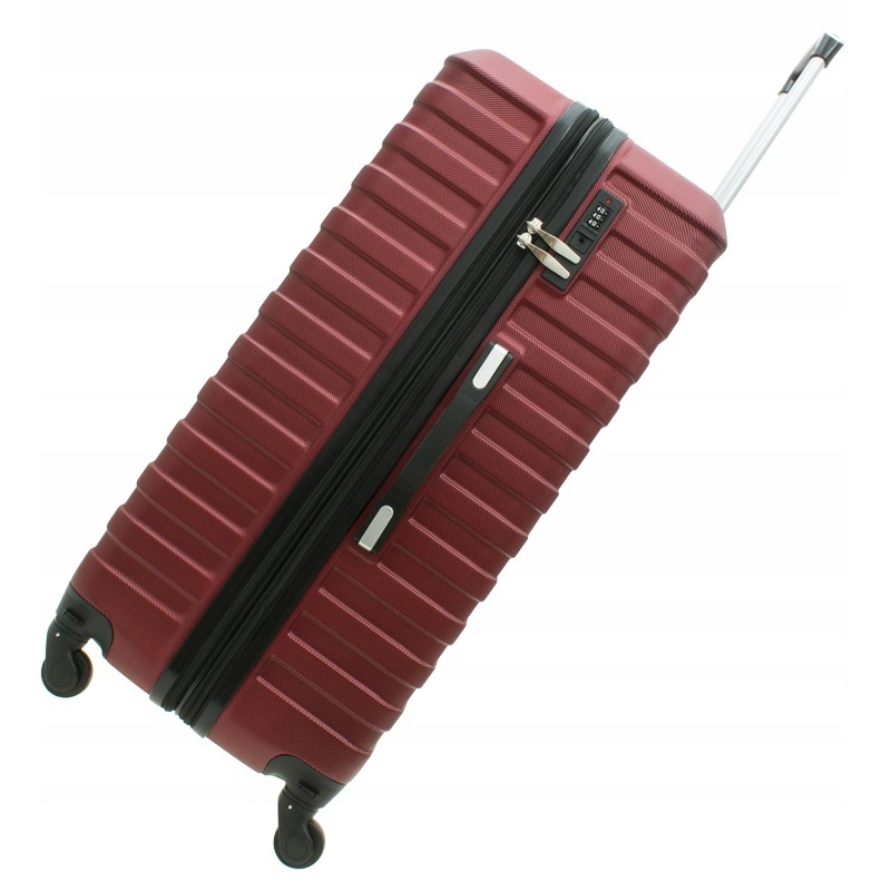 Walizka na kółkach ABS 3,9kg duża walizka podróżna 28" aż 102 L. CZERWONA