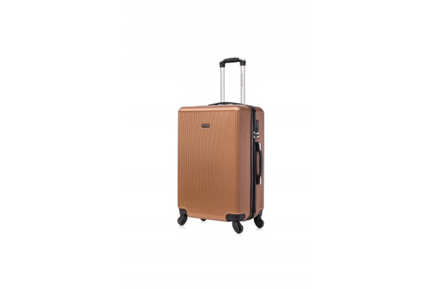 Walizka VIP Collection średnia podróżna walizka na kółkach ABS 24" odpi.kół