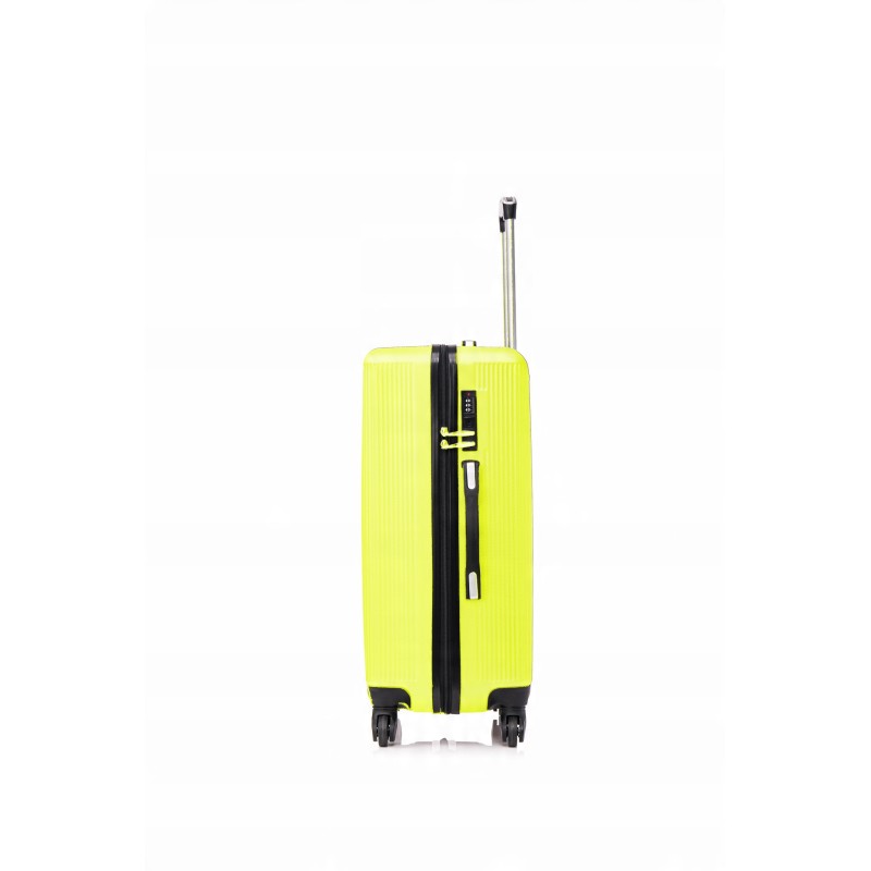 Vip Collection walizka kabinowa ABS 20" LIME GREEN 2,7kg 39L odp.kółka