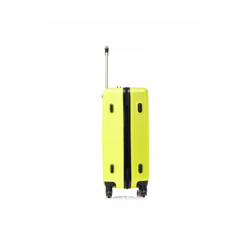 Vip Collection walizka kabinowa ABS 20" LIME GREEN 2,7kg 39L odp.kółka