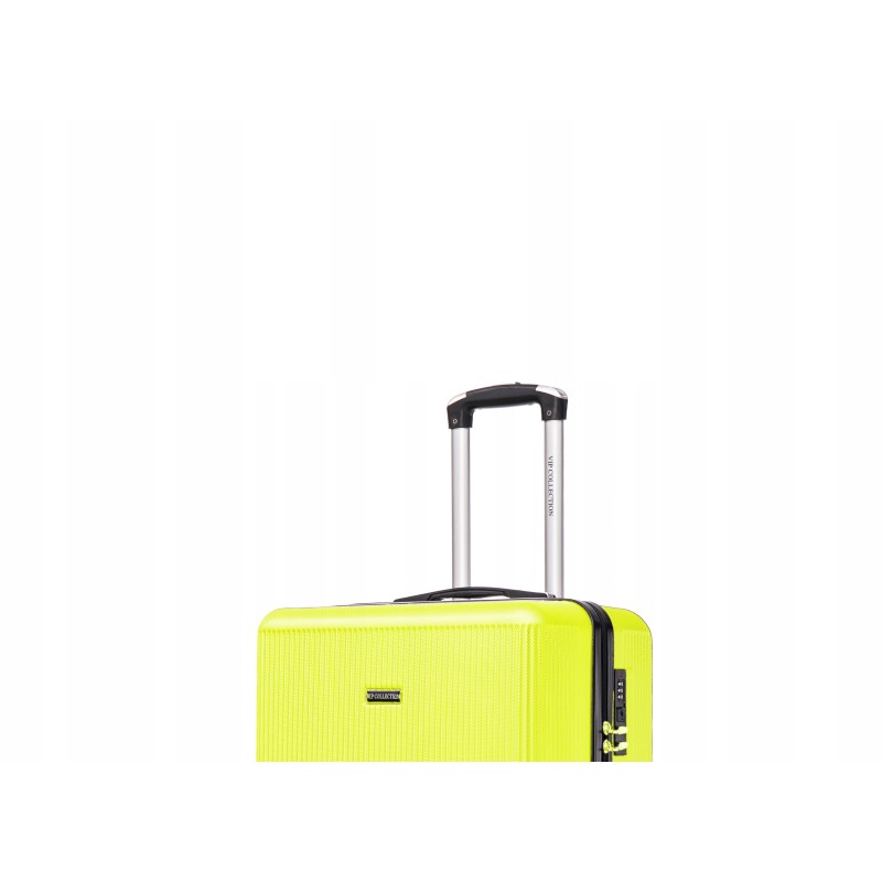 Vip Collection walizka kabinowa ABS 20" LIME GREEN 2,7kg 39L odp.kółka