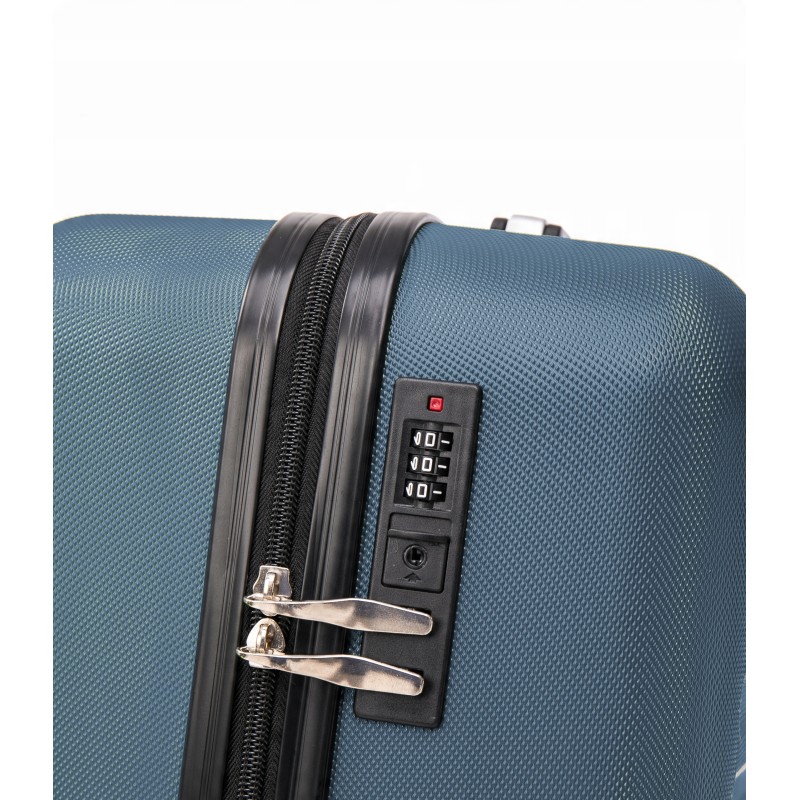 Vip Collection walizka podróżna ABS 28" DARK BLUE ATENY 4,4kg 102L odpi.kół