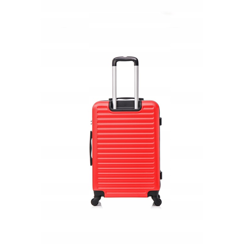 Vip Collection walizka podróżna ABS 28" RED ATENY 4,4kg 102L odpinane kółka