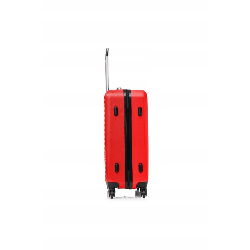 Vip Collection walizka podróżna ABS 28" RED ATENY 4,4kg 102L odpinane kółka