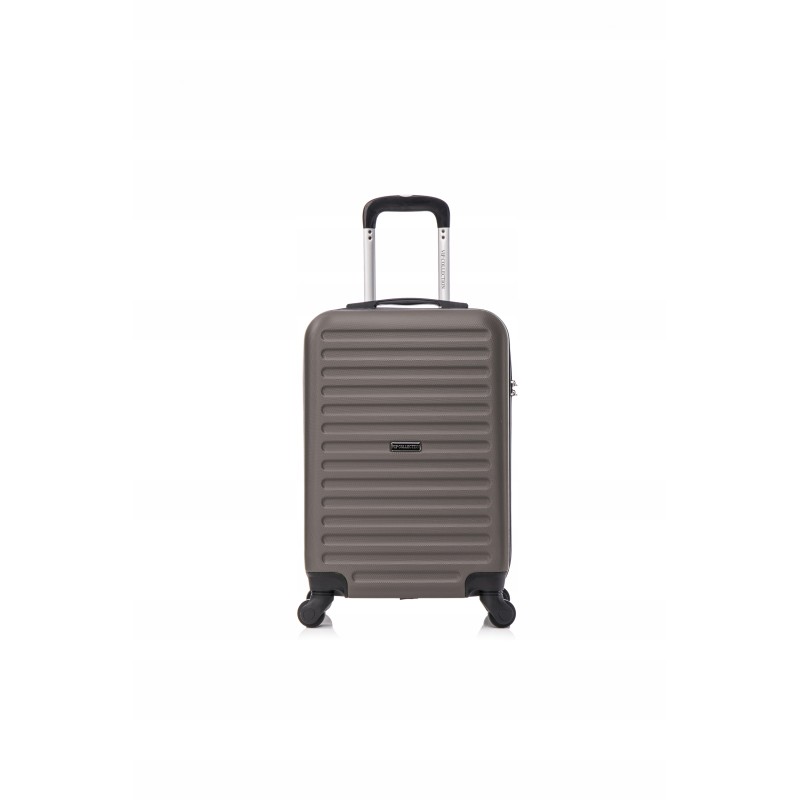 Vip Collection walizka podróżna ABS 24" DARK GREY ATENY 3,8kg 66L odpin.kół