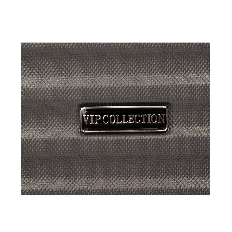 Vip Collection walizka podróżna ABS 24" DARK GREY ATENY 3,8kg 66L odpin.kół