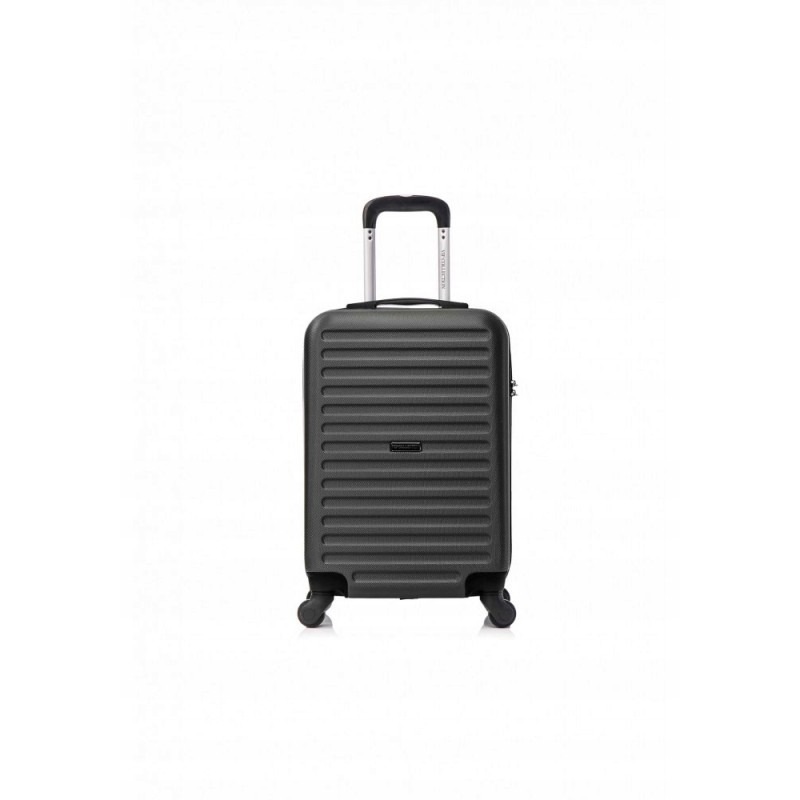 Vip Collection walizka podróżna ABS 24" DARK GREY ATENY 3,8kg 66L odpin.kół