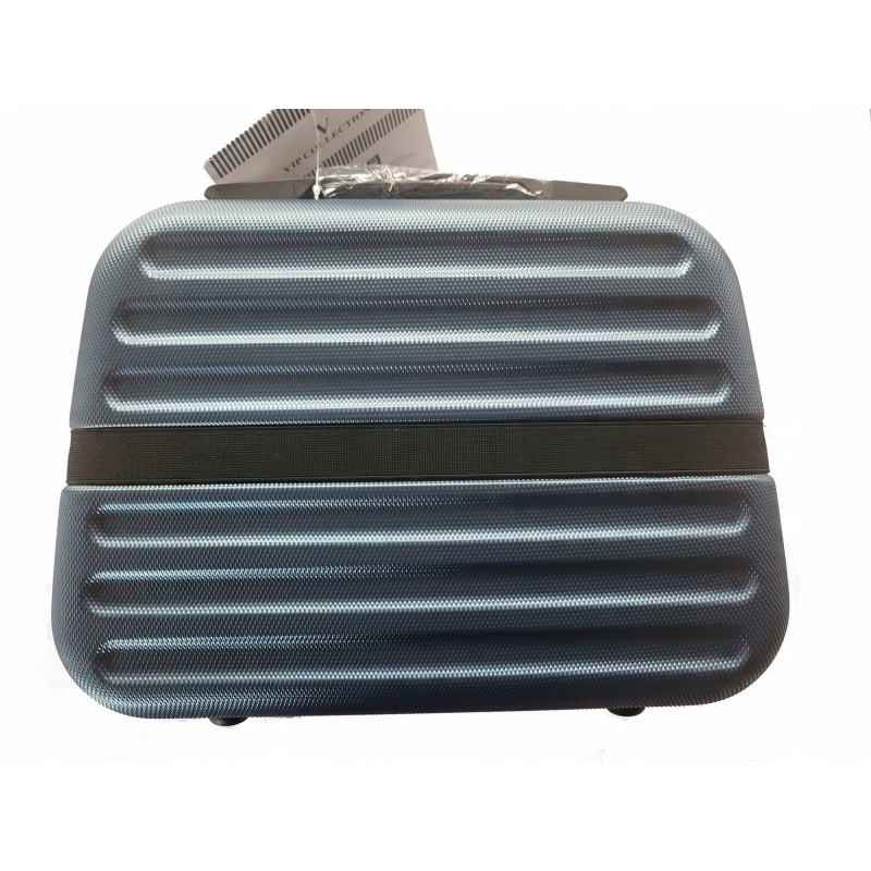 Vip Collection walizka kosmetyczka podróżna ABS 14" DARK BLUE 14L