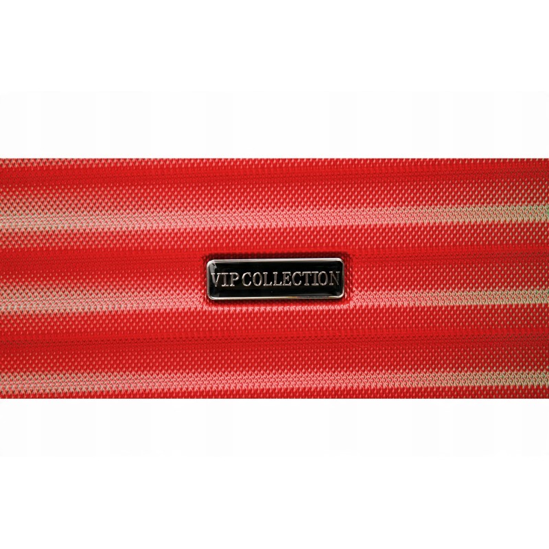 Vip Collection walizka kosmetyczka podróżna ABS 14" RED czerwona ATENY 14L
