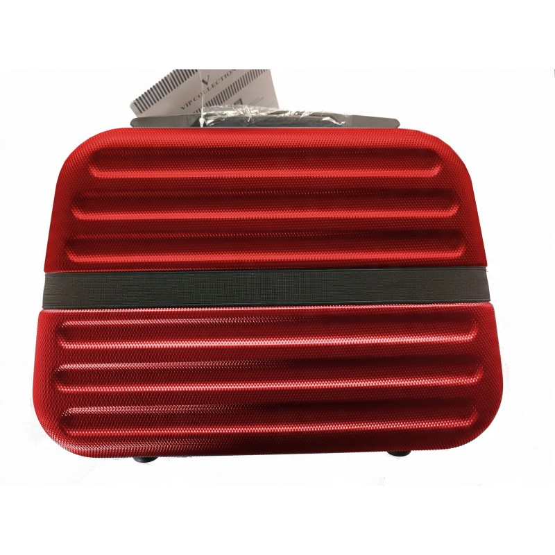 Vip Collection walizka kosmetyczka podróżna ABS 14" RED czerwona ATENY 14L