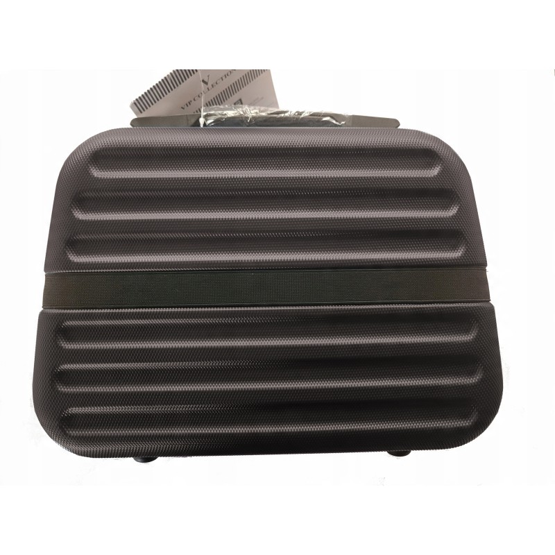 Vip Collection walizka kosmetyczka podróżna ABS 14" Dark Grey ATENY 14L