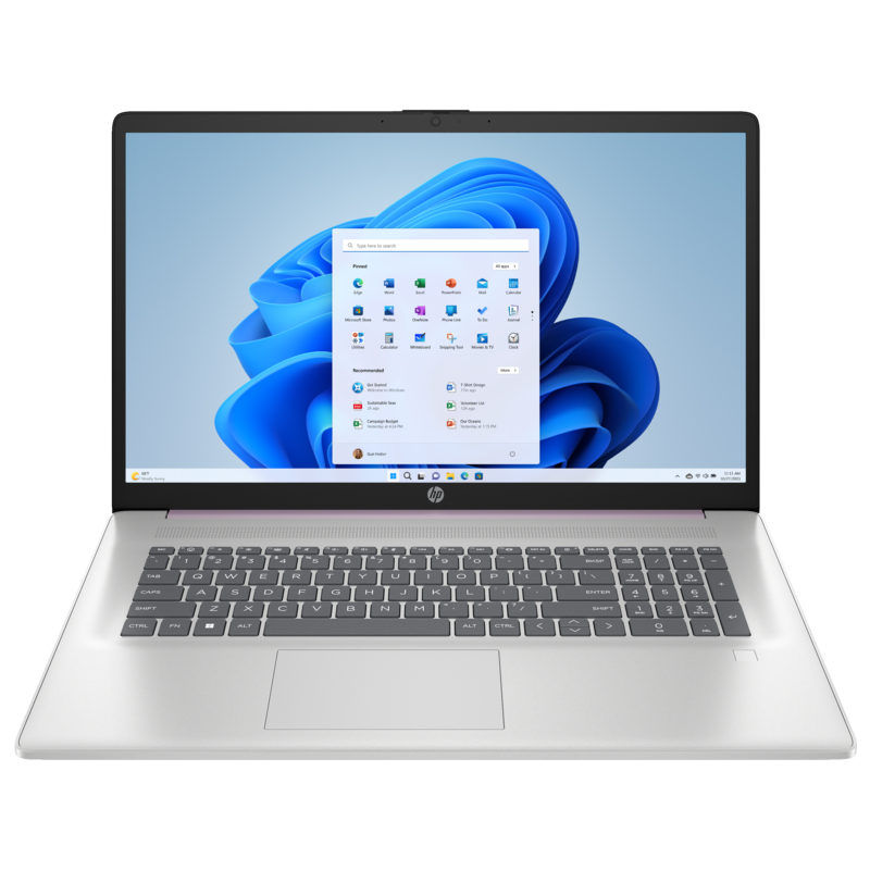 Laptop HP 17-cn3123 / A57E7UA / Intel N200 / 16GB / SSD 512GB / Intel UHD / HD+ / Win 11 / Fioletowy