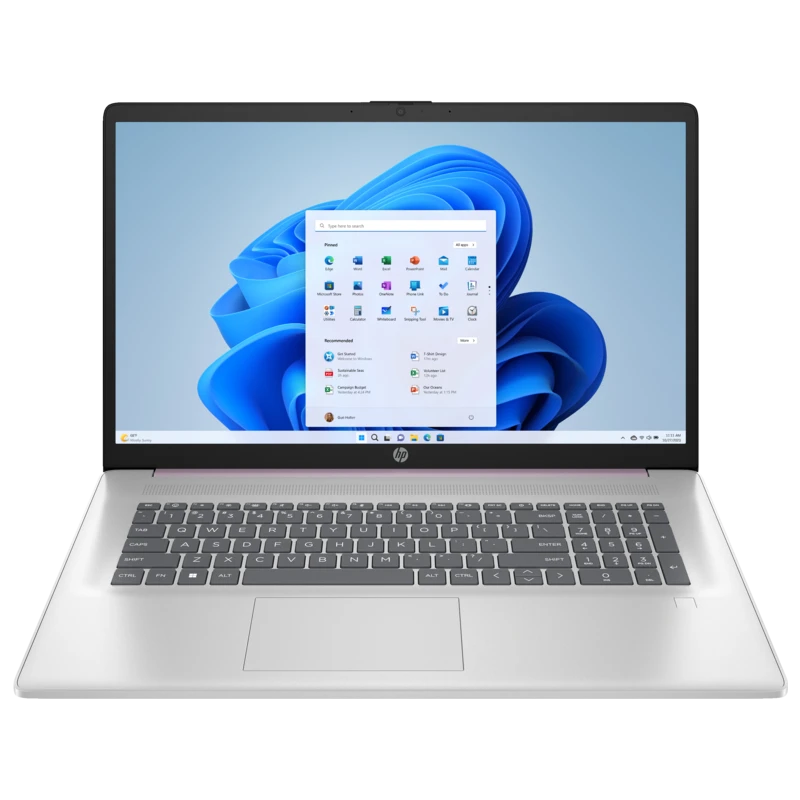 Laptop HP 17-cn3123 / A57E7UA / Intel N200 / 16GB / SSD 512GB / Intel UHD / HD+ / Win 11 / Fioletowy