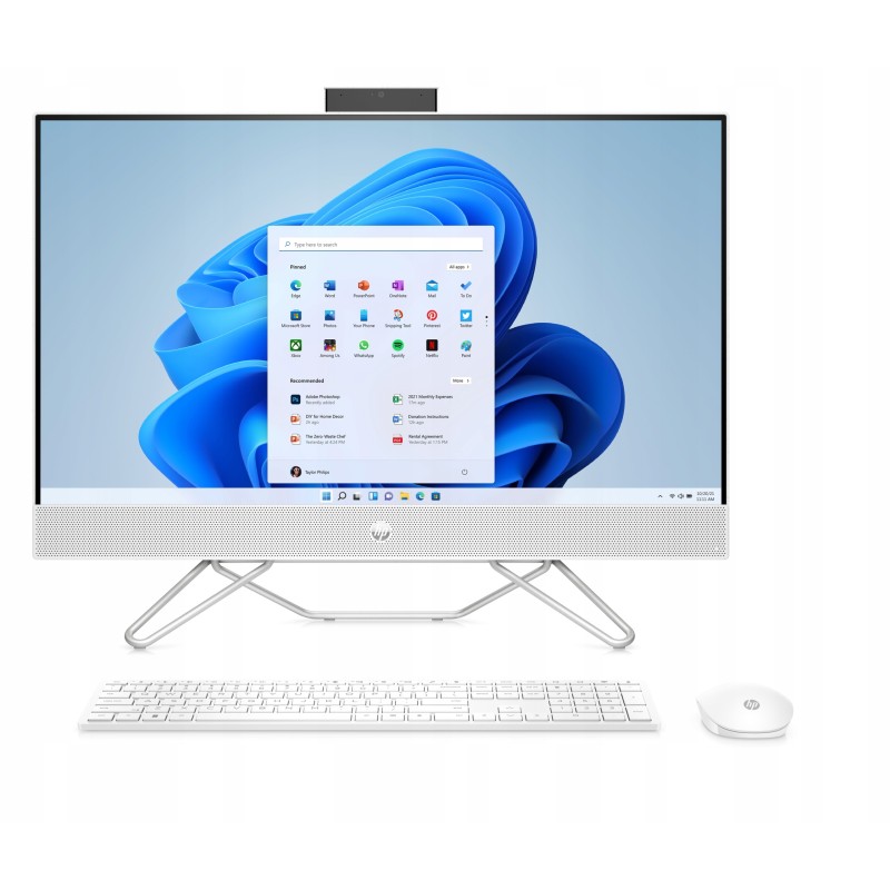 HP All in One 27-cb0020na / 65P99EA / AMD Ryzen 7 / 16GB / SSD 1TB / AMD Radeon / FullHD / Win 11 / Biały