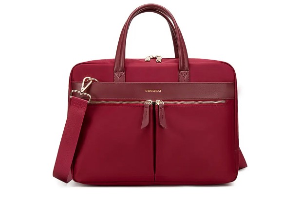 Stylowa DAMSKA CZERWONA torba etui shouldcat na laptopa 15,6" (ASK1011-red)