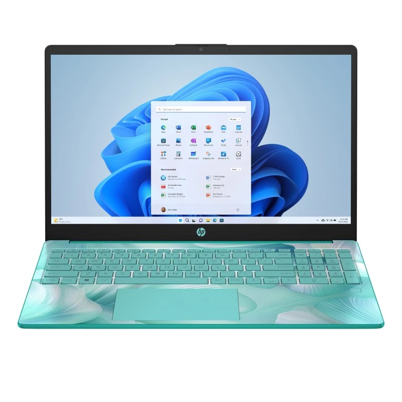 Laptop HP 15-fd0105ds / A93VBUA / Intel N100 / 4GB / UFS 128GB / Intel UHD / HD / Dotyk / Win 11 / Niebieski