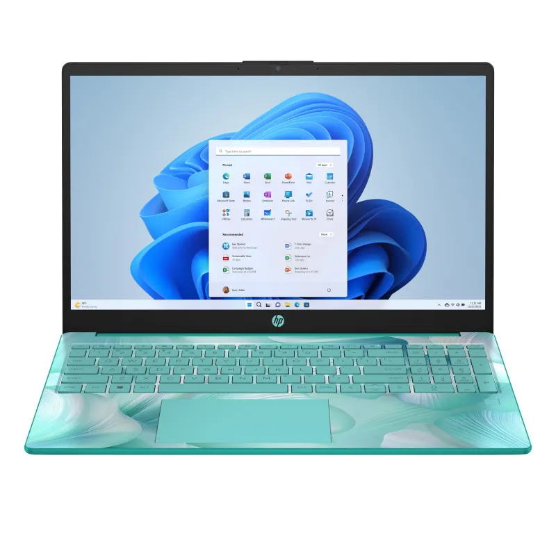 Laptop HP 15-fd0105ds / A93VBUA / Intel N100 / 16GB / UFS 128GB / Intel UHD / HD / Dotyk / Win 11 / Niebieski