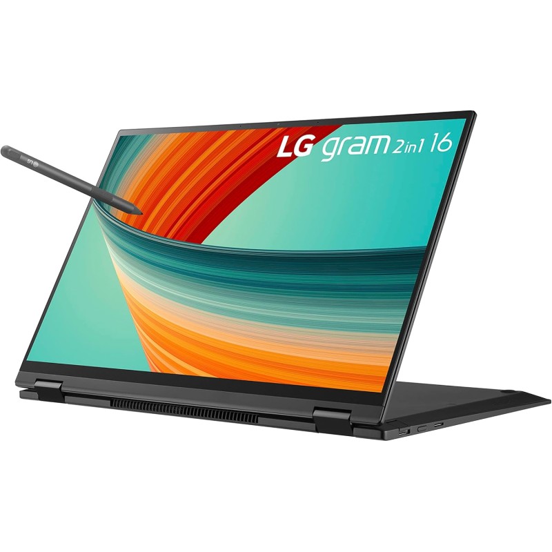 Laptop LG gram 16 / 16T90R-K.AAC7U1 / Intel i7-13 / 16GB / SSD 512GB / Intel Xe / WQXGA / Dotyk / Win 11 / Czarny