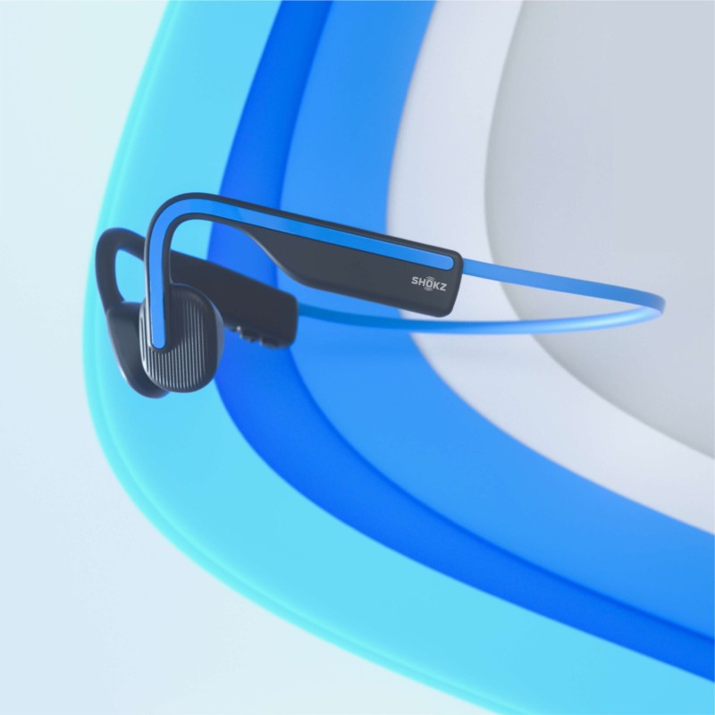 Shokz OpenMove niebieskie - słuchawki z przewodnictwem kostnym