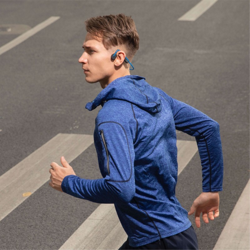 Shokz OpenMove niebieskie - słuchawki z przewodnictwem kostnym