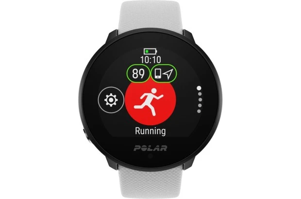 Polar Unite S-L – Sportowy zegarek multisport z białym paskiem silikonowym
