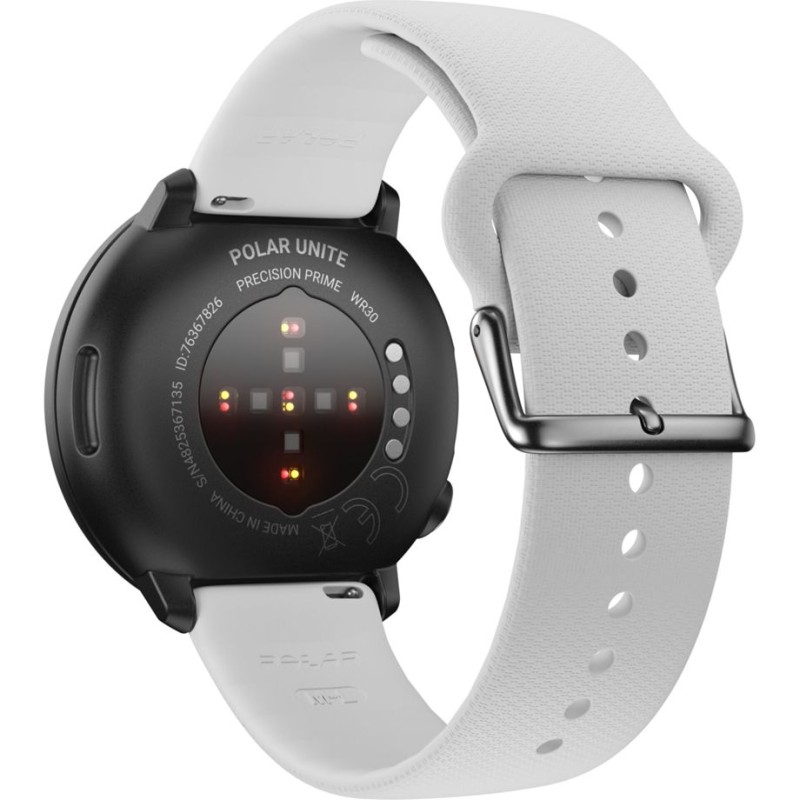 Polar Unite S-L – Sportowy zegarek multisport z białym paskiem silikonowym