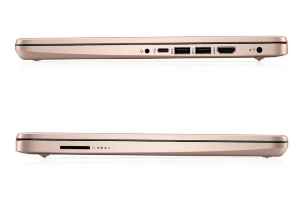 Laptop edukacyjny HP 14-dq0762dx / 9R8G4UA / Intel N4120 / 16GB / 128GB eMMC / HD / Win 11 / Różowy