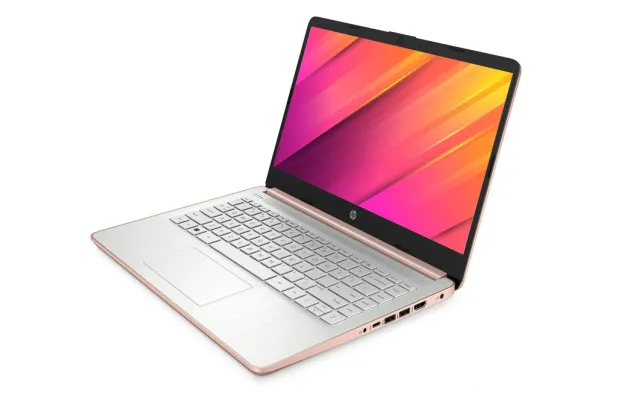 Laptop edukacyjny HP 14-dq0762dx / 9R8G4UA / Intel N4120 / 16GB / 128GB eMMC / HD / Win 11 / Różowy