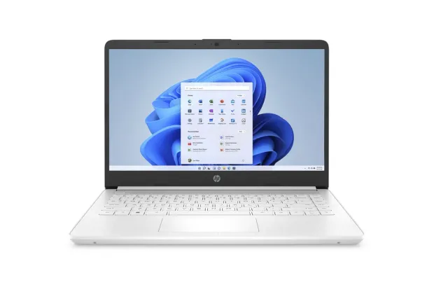 Biały laptop HP 14-dq0052dx / 685K1UA / Intel N4120 / 16GB / 64GB eMMC / HD / Win 11 / OFFICE 365