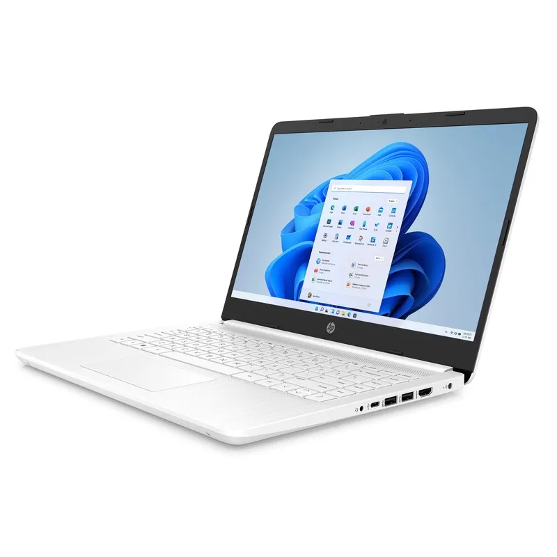 Biały laptop HP 14-dq0052dx / 685K1UA / Intel N4120 / 16GB / 64GB eMMC / HD / Win 11 / OFFICE 365