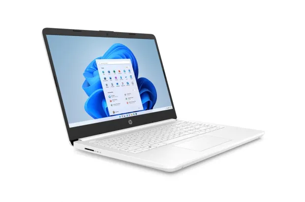Biały laptop HP 14-dq0052dx / 685K1UA / Intel N4120 / 16GB / 64GB eMMC / HD / Win 11 / OFFICE 365