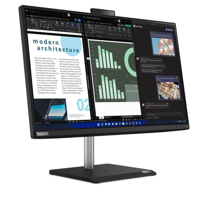 Lenovo AiO ThinkCentre neo 30a 24 Gen 4 / 12K0000AGE-02 / i5 / 16GB / SSD 1TB / Intel UHD / FullHD / Win 11 Pro / Czarny