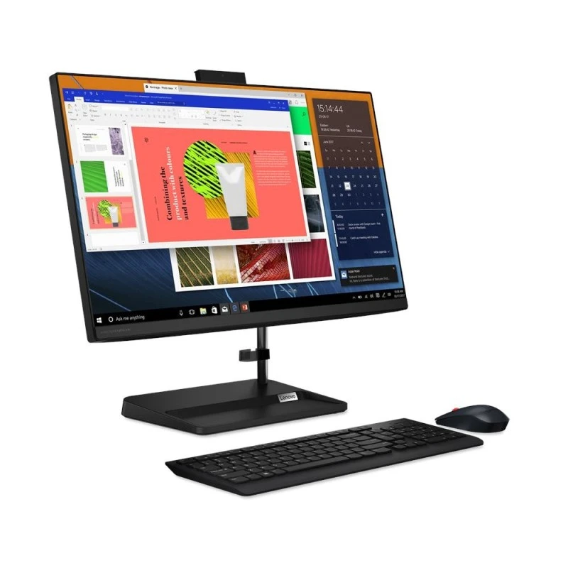 Lenovo IdeaCentre AIO 3 24ALC6 / F0G1012CGE-G / AMD Ryzen 5 / 16GB / SSD 512GB / AMD Radeon / FullHD / Win 11 / Czarny