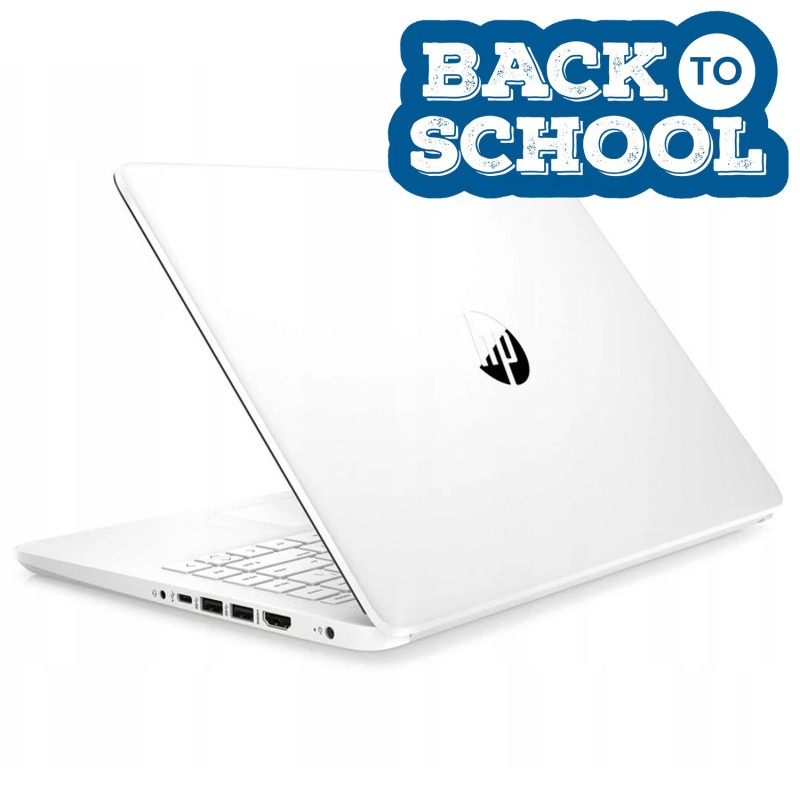 Laptop edukacyjny Biały laptop HP 14 Intel N4120 8GB 64GB eMMC HD Win 11 685K1UA