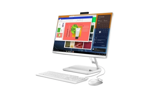 Lenovo IdeaCentre AIO 3 24ALC6 / F0G1011WUK-02 / AMD Ryzen 5 / 16GB / SSD 512GB / AMD Radeon / FullHD / Win 11 / Biały