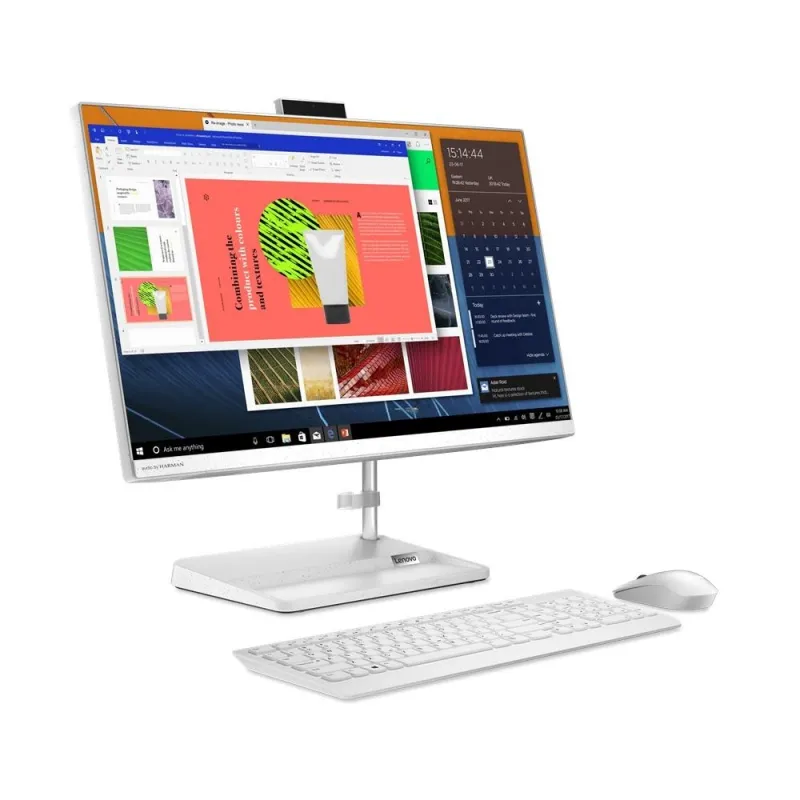 Lenovo IdeaCentre AIO 3 24ALC6 / F0G1011WUK-02 / AMD Ryzen 5 / 16GB / SSD 1TB / AMD Radeon / FullHD / Win 11 Pro / Biały
